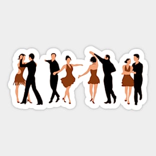 Dancing Group Sticker